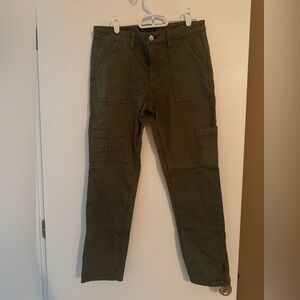 Banana Republic Olive Green Straight Cargo Pant